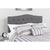 Cambridge Tufted Upholstered Full Size Headboard In Dark Gray Fabric By Flash Furniture | Headboards | Modishstore