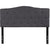 Cambridge Tufted Upholstered Full Size Headboard In Dark Gray Fabric By Flash Furniture | Headboards | Modishstore - 2