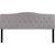 Cambridge Tufted Upholstered King Size Headboard In Light Gray Fabric By Flash Furniture | Headboards | Modishstore - 2