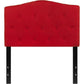 Cambridge Tufted Upholstered Twin Size Headboard In Red Fabric By Flash Furniture | Headboards | Modishstore - 2