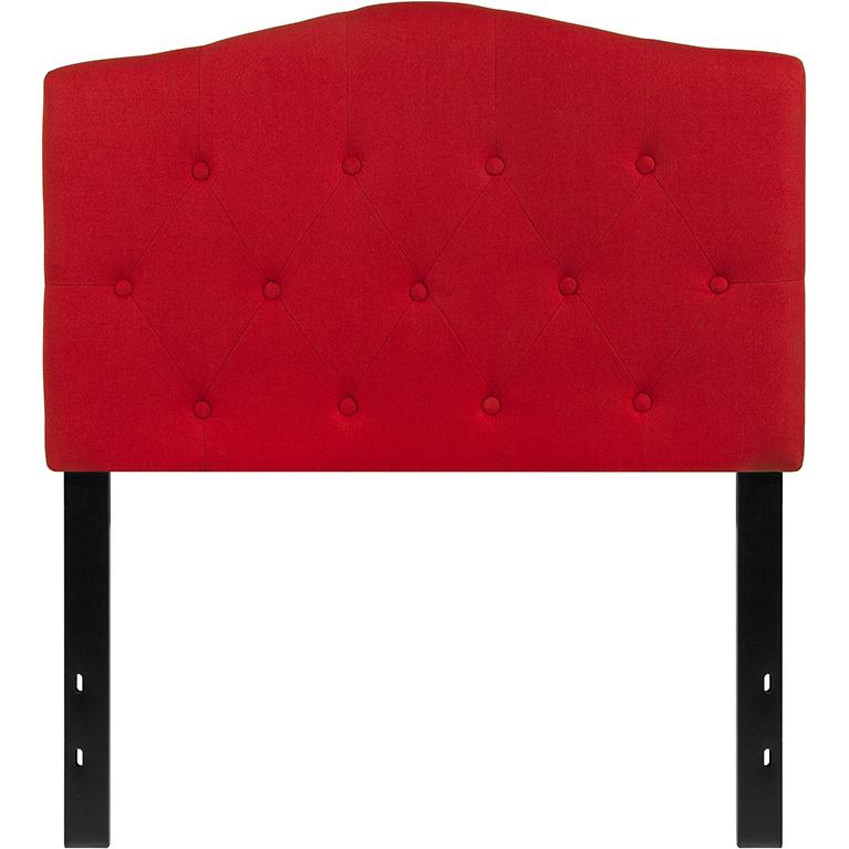 Cambridge Tufted Upholstered Twin Size Headboard In Red Fabric By Flash Furniture | Headboards | Modishstore - 2