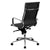 Flash Furniture High Back Black Ribbed Upholstered Leather Executive Swivel Office Chair | Office Chairs | Modishstore-4