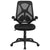 High Back Black Mesh Executive Swivel Ergonomic Office Chair With Adjustable Lumbar, 2-Paddle Control And Flip-Up Arms By Flash Furniture | Office Chairs | Modishstore - 4