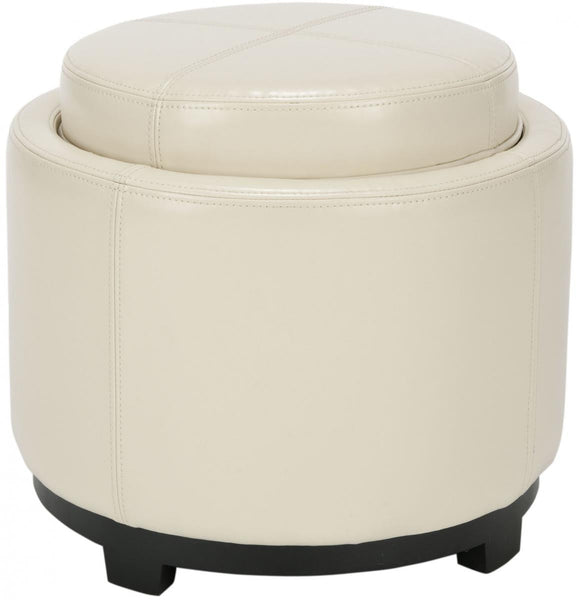 Safavieh Chelsea Round Tray Ottoman | Ottomans |  Modishstore  - 5