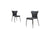Vig Furniture Marsha - Modern Grey & Black Dining Chair (Set of 2) | Modishstore | Dining Chairs