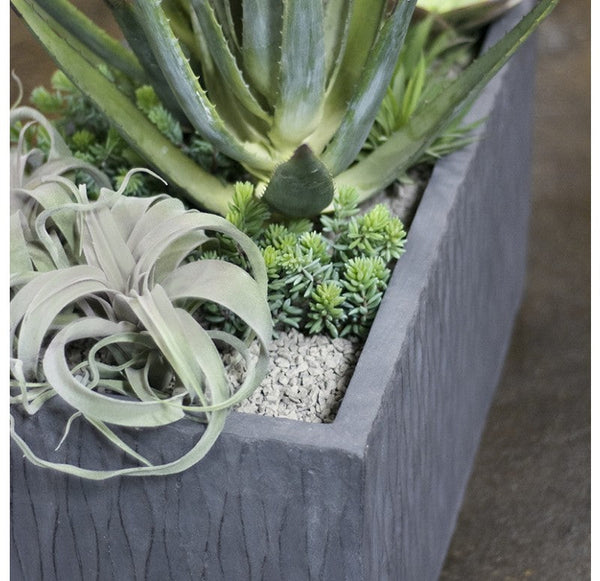 Mediterranean Mix in Drift Planters, Set of 2 by Gold Leaf Design Group | Planters, Troughs & Cachepots | Modishstore-4