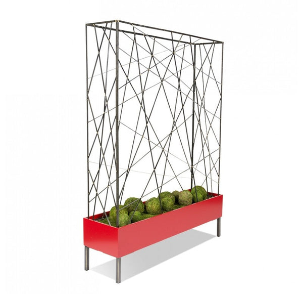 Intersect Screen in Custom Rectangle Planter with Legs by Gold Leaf Design Group | Planters, Troughs & Cachepots | Modishstore-2