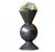 Succulent Mix in Wood Grain Geo Tri Planter by Gold Leaf Design Group | Botanicals | Modishstore-3