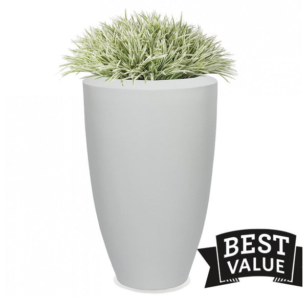 Grass: Zebra Grass in Barrel Planter, Wood Grain, LG by Gold Leaf Design Group | Planters, Troughs & Cachepots | Modishstore-4