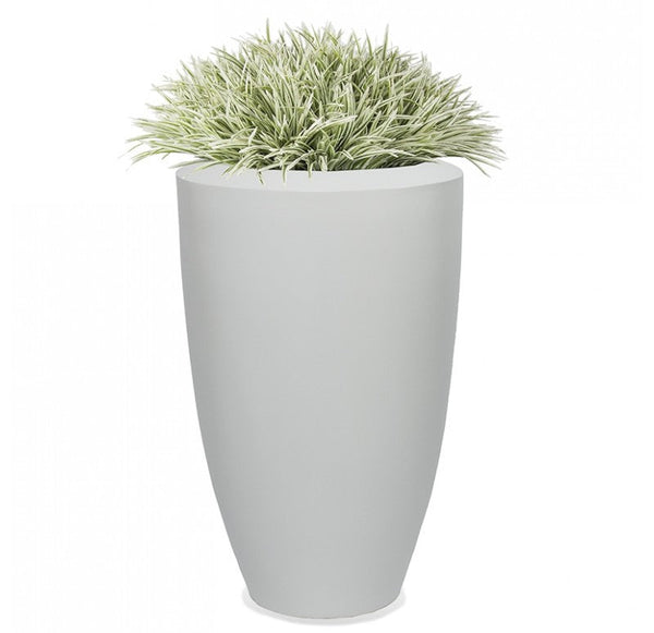 Grass: Zebra Grass in Barrel Planter, Wood Grain, LG by Gold Leaf Design Group | Planters, Troughs & Cachepots | Modishstore-5