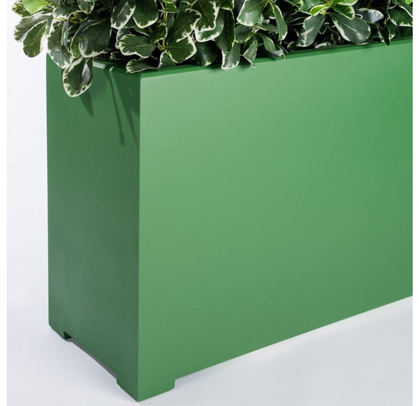 Outdoor: Green Planter w/ Variegated Pittosporum by Gold Leaf Design Group | Outdoor Planters, Troughs & Cachepots | Modishstore-4