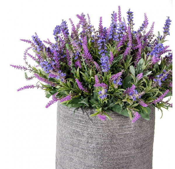 Summer Lavender Mix in Ishi Planter by Gold Leaf Design Group | Planters, Troughs & Cachepots | Modishstore-2