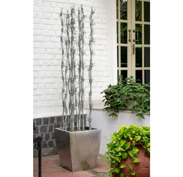 Fantasy Branches in Stainless Flared Planter by Gold Leaf Design Group | Planters, Troughs & Cachepots | Modishstore