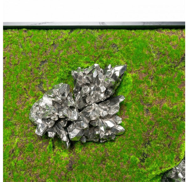 Green Wall, Succulents & Resin Silver Crystals by Gold Leaf Design Group | Green Wall | Modishstore-3