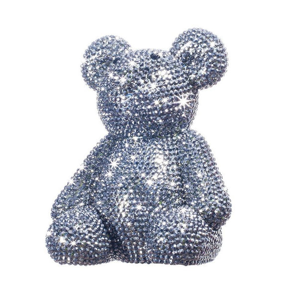 Interior Illusions Plus Graphite Rhinestone Bear Bank - 8