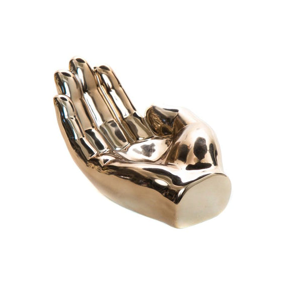 Interior Illusions Plus Bronze Hand Tray Decoration - 7.5