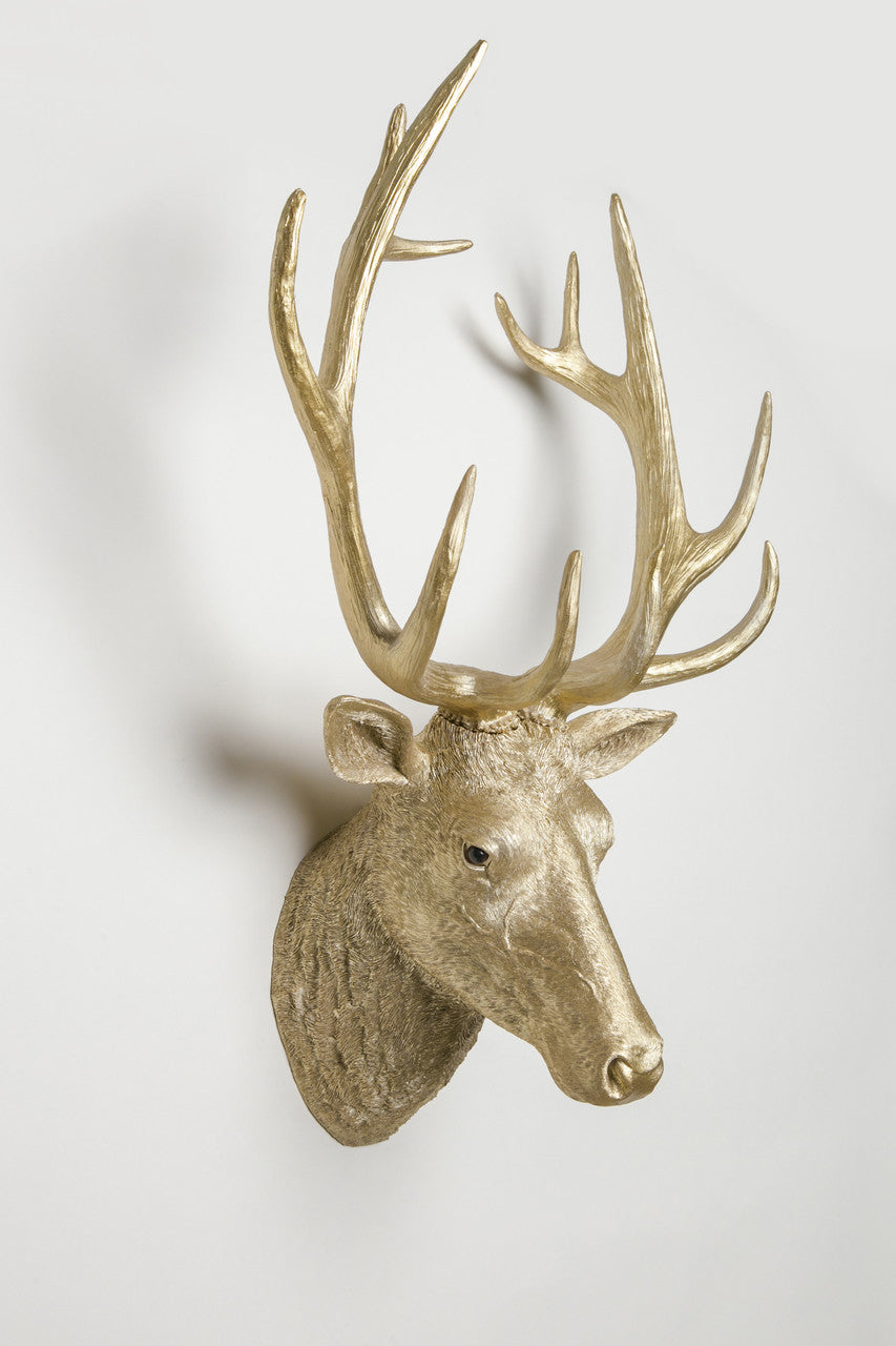 Interior Illusions Deer Head Taxidermy (Gold Version)