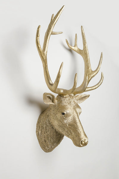 Interior Illusions Deer Head Taxidermy (Gold Version)