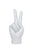 Interior Illusions Peace Sign Tabletop White