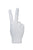 Interior Illusions Peace Sign Tabletop White