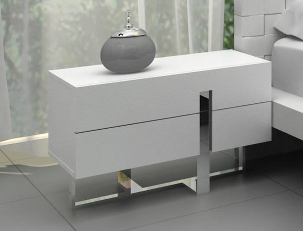 Vig Furniture Modrest Voco - Modern White Bedroom Nightstand | Modishstore | Nightstands