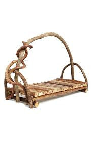 Reclaimed Driftwood Twig Serving Tray With Crazy Vine Handle by Kalalou-3