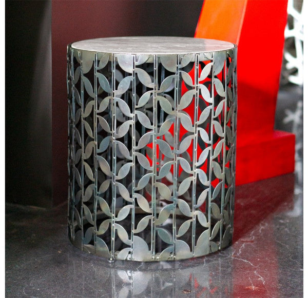 Gianna Accent Table, Blackened Iron by Gold Leaf Design Group | Accent Tables | Modishstore