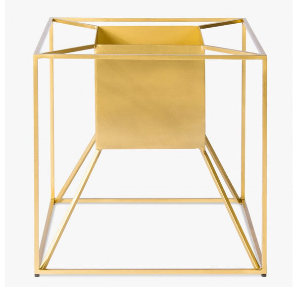 Floating Gold Cube Planter by Gold Leaf Design Group | Outdoor Planters, Troughs & Cachepots | Modishstore-4