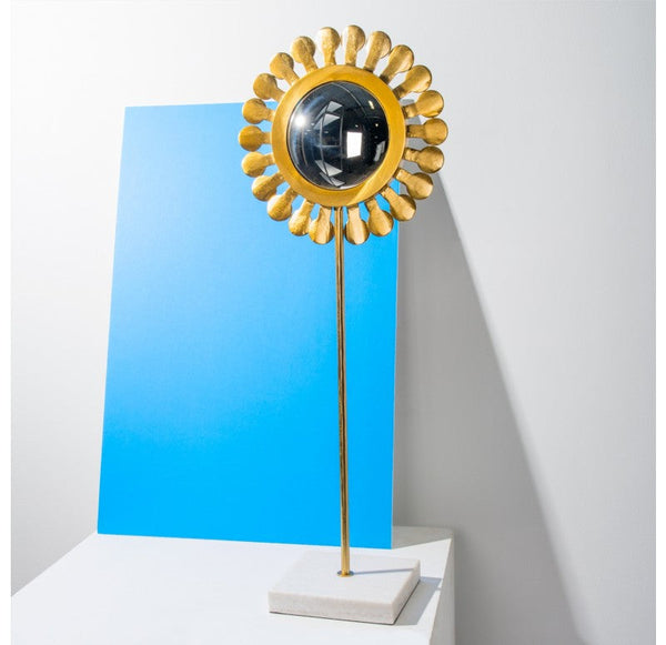 Flower Mirror Sculpture, 'Daisy', 32