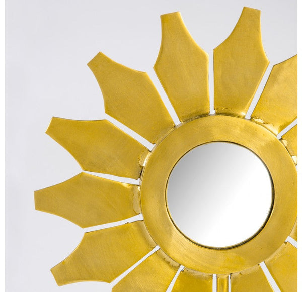 Flower Mirror Sculpture, 'Sunflower', 24