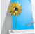 Flower Mirror Sculpture, 'Sunflower', 24