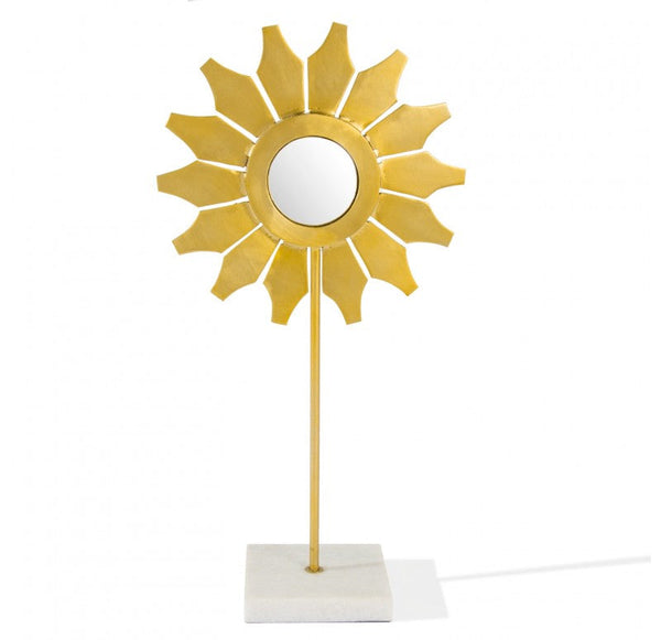 Flower Mirror Sculpture, 'Sunflower', 24