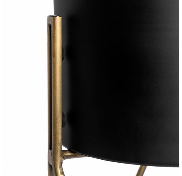 Amy Planter with Stand, Black by Gold Leaf Design Group | Planters, Troughs & Cachepots | Modishstore-6
