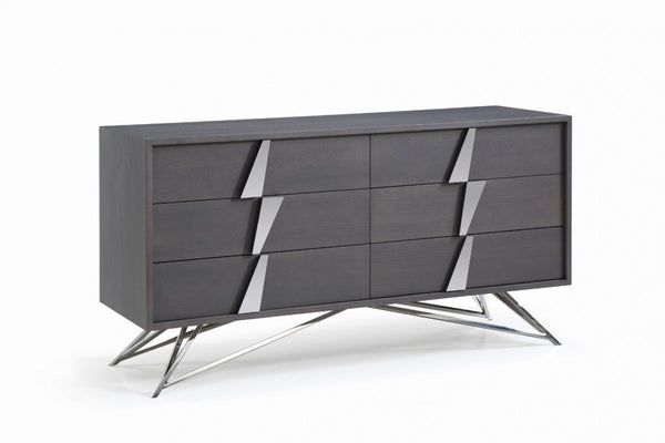 Vig Furniture Modrest Nicola Modern Grey Oak Dresser | Modishstore | Dressers-5