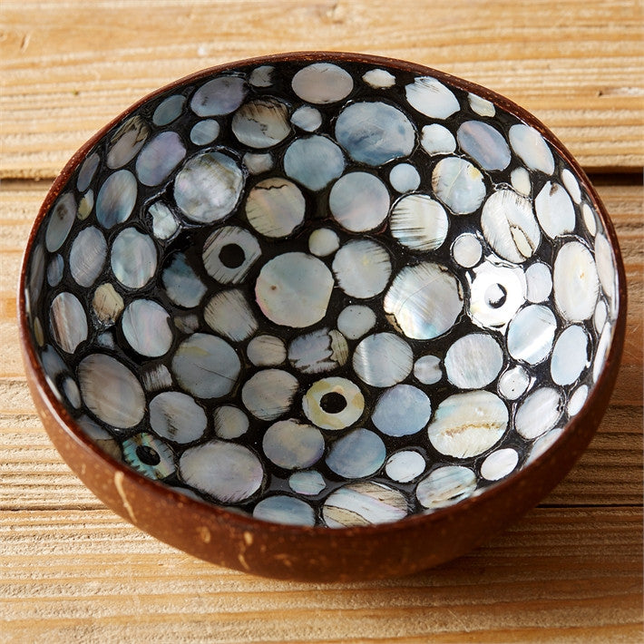 Tozai Pearl & Coconut Bowl Teardrop Bowls - Assorted 3 Designs - Set Of 9