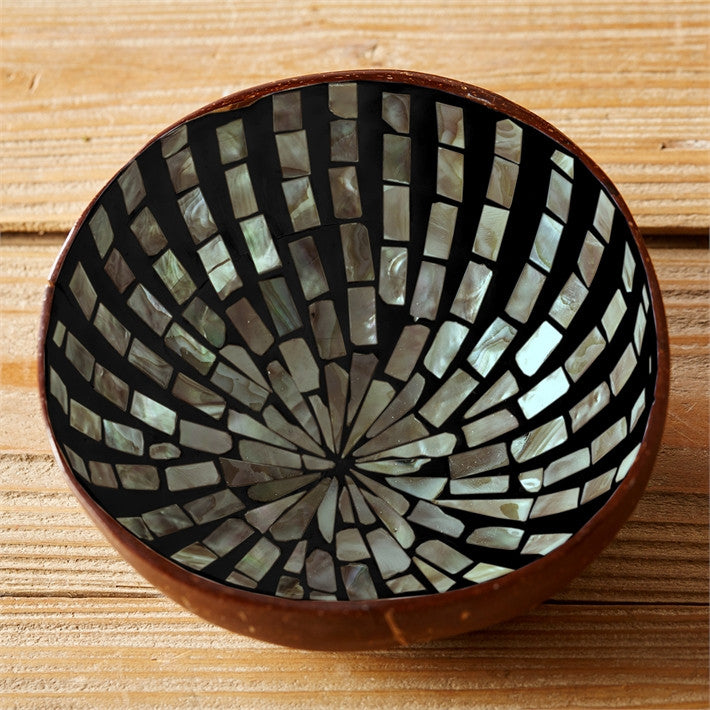 Tozai Pearl & Coconut Bowl Teardrop Bowls - Assorted 3 Designs - Set Of 9