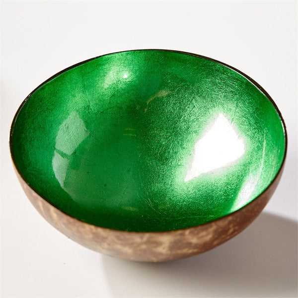 Tozai Shimmering Foil Lacquered Coconut Bowl - Set Of 16