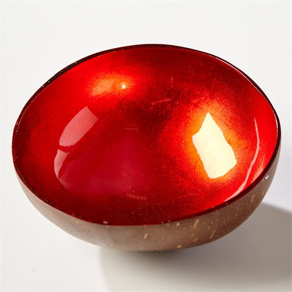 Tozai Shimmering Foil Lacquered Coconut Bowl - Set Of 16