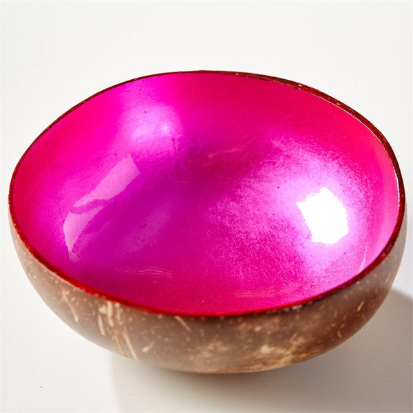 Tozai Shimmering Foil Lacquered Coconut Bowl - Set Of 16