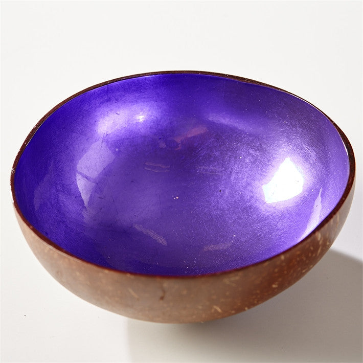 Tozai Shimmering Foil Lacquered Coconut Bowl - Set Of 16