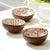 Tozai Home Naturals MOP Lacquered Coconut Bowl - Assorted 3 Designs - Set Of 12