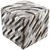 Surya Lycaon Cube Pouf - Animal - LCPF-003 | Poufs | Modishstore