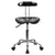 Vibrant Black And Chrome Swivel Task Office Chair With Tractor Seat By Flash Furniture | Office Chairs | Modishstore - 4