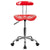 Vibrant Red And Chrome Swivel Task Office Chair With Tractor Seat By Flash Furniture | Office Chairs | Modishstore - 4