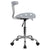 Vibrant Silver And Chrome Swivel Task Office Chair With Tractor Seat By Flash Furniture | Office Chairs | Modishstore - 2