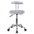 Vibrant Silver And Chrome Swivel Task Office Chair With Tractor Seat By Flash Furniture | Office Chairs | Modishstore - 4