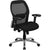 Mid-Back Black Super Mesh Executive Swivel Office Chair With Knee Tilt Control And Adjustable Lumbar & Arms By Flash Furniture | Office Chairs | Modishstore
