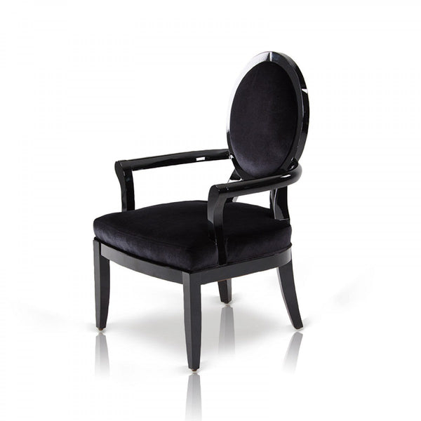 Vig Furniture A&X AK017 Modern Black Arm Chair | Modishstore | Armchairs-3