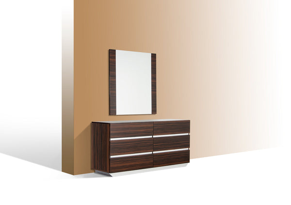 Vig Furniture Modrest Luxor Italian Modern Ebony Mirror | Modishstore | Mirrors