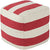 Surya Wide Stripe Pouf | Poufs | Modishstore-7